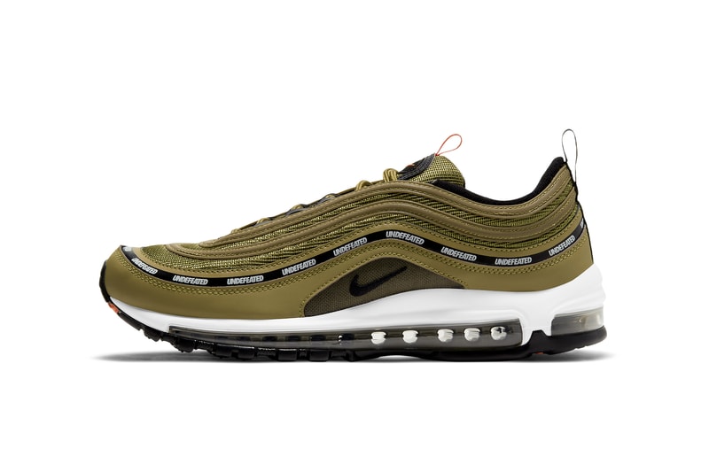 undefeated nike air max 97 DC4830 300 DC4830 001 militia green black orange blaze white black volt militia green white