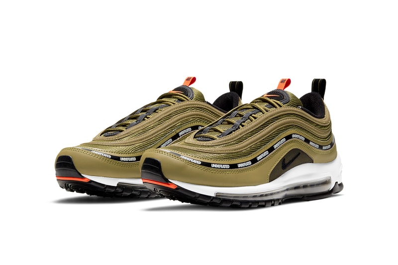 undefeated nike air max 97 DC4830 300 DC4830 001 militia green black orange blaze white black volt militia green white