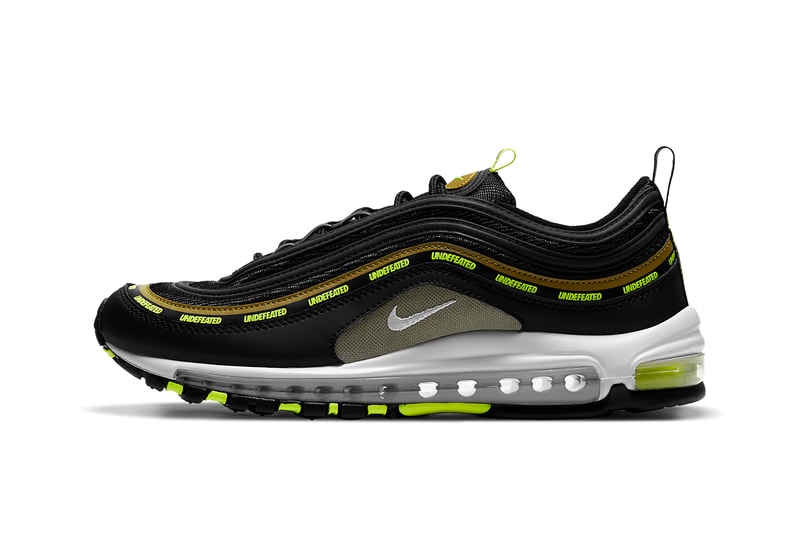 undefeated nike air max 97 DC4830 300 DC4830 001 militia green black orange blaze white black volt militia green white