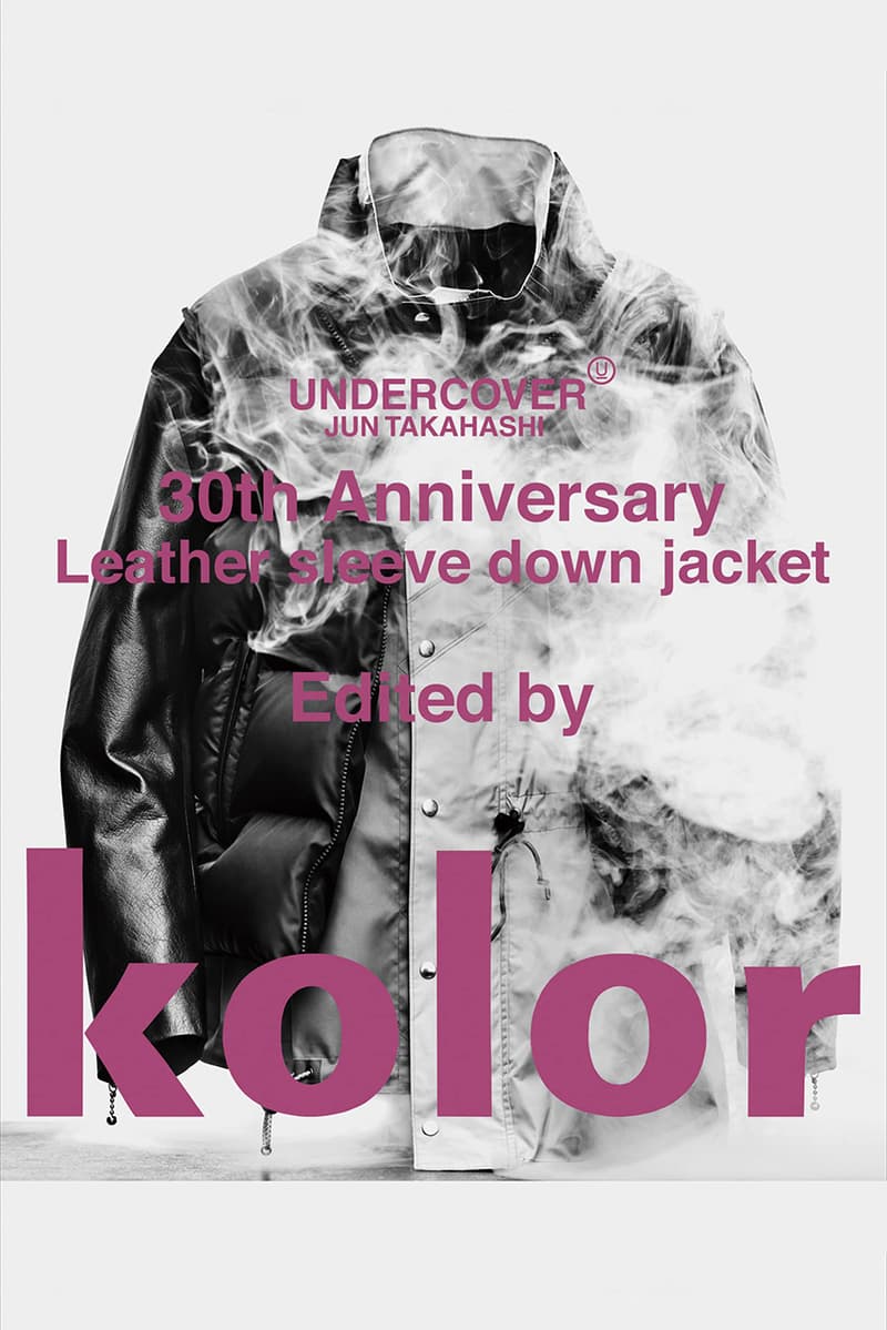 UNDERCOVER 30th Anniversary Leather Sleeve Down Jacket collaboration n. hoolywood jun takahashi sacai kolor takahiro miyashita the soloist fragment design hiroshi fujiwara limited edition price archive