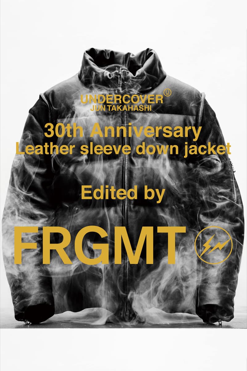 UNDERCOVER 30th Anniversary Leather Sleeve Down Jacket collaboration n. hoolywood jun takahashi sacai kolor takahiro miyashita the soloist fragment design hiroshi fujiwara limited edition price archive