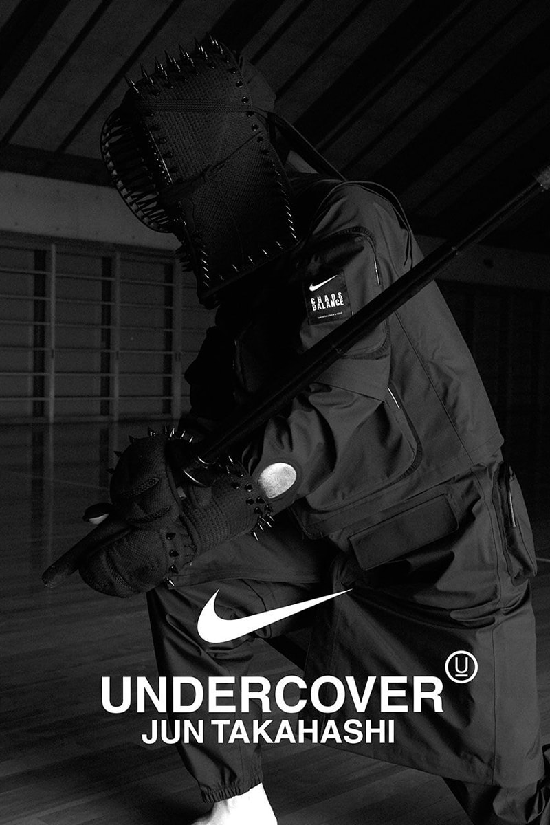 UNDERCOVER Nike Kendo Holiday Drop black parka nuz4301 vest jacket pants two in one modular garments winter 2020 collection capsule menswear streetwear