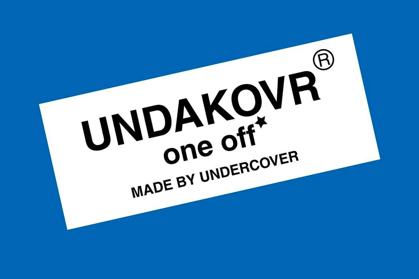 UNDERCOVER New UNDAKOVR One Off Laboratory Capsule aoyama handmade one of one custom jun takahashi