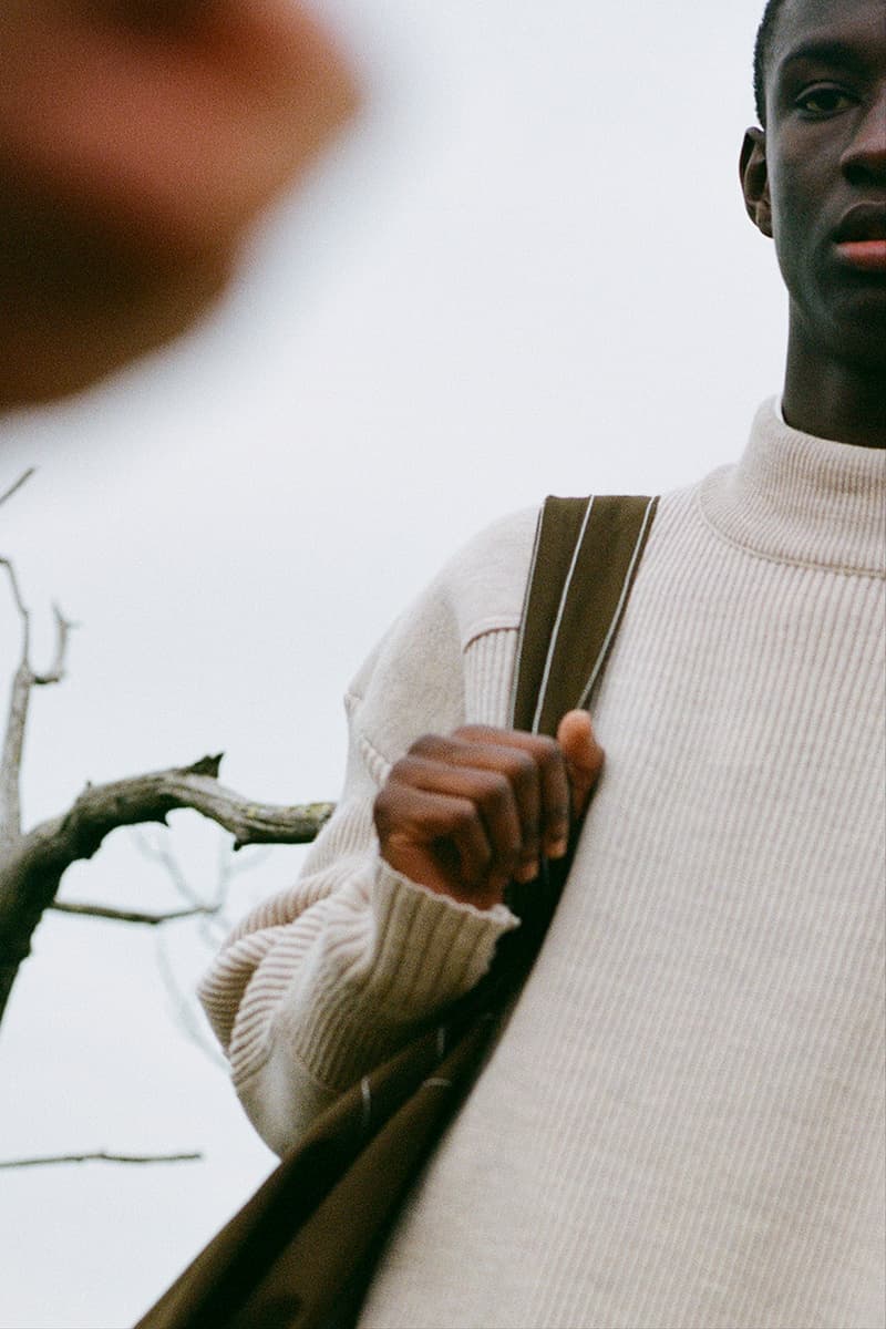 UNIFORME Paris Fall/Winter 2020 Collection Sustainability Julien T. Hamon Benoît Martinengo Corrèze France Lookbook Menswear Release Information Cosy Season Outerwear Sweaters Jumpers Knits Formal