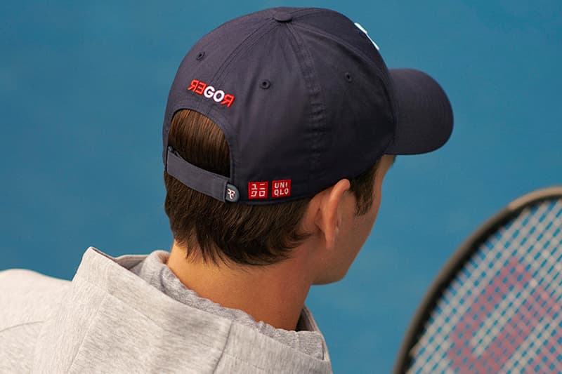 Medieval cola Correo aéreo UNIQLO and Roger Federer Release First "RF" Logo Cap | Hypebeast