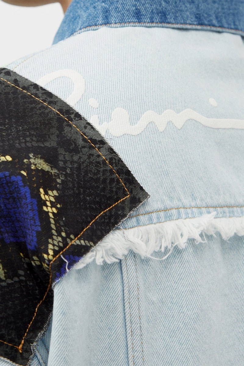 versace light blue denim jacket release information medusa matches fashion luxury