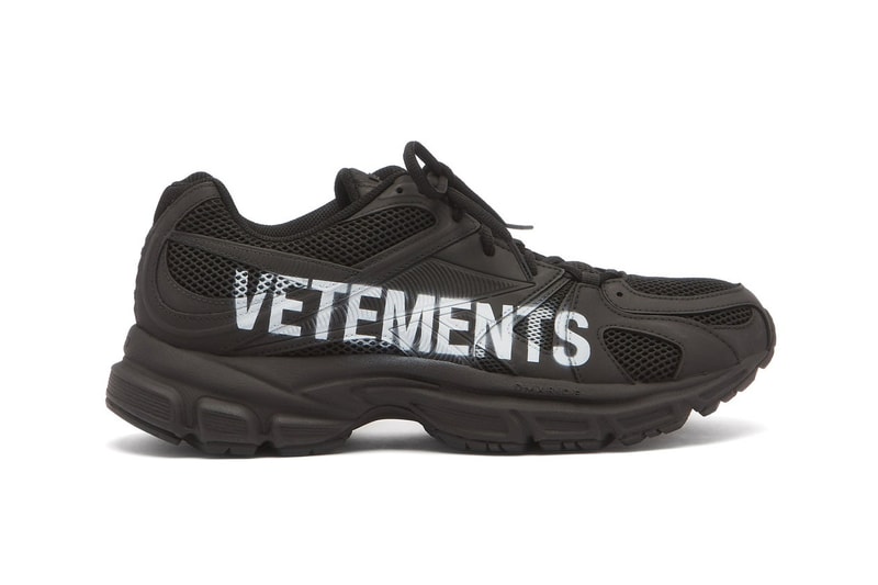 Vetements x Reebok Spike Runner 200 Artisanal Logo Handpainted Branded Guram Gvasalia Mesh Rubber Trainer Sneaker Footwear Luxury Performance OG DMX Ride