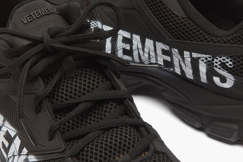 Vetements x Reebok Spike Runner 200 Artisanal Logo Handpainted Branded Guram Gvasalia Mesh Rubber Trainer Sneaker Footwear Luxury Performance OG DMX Ride