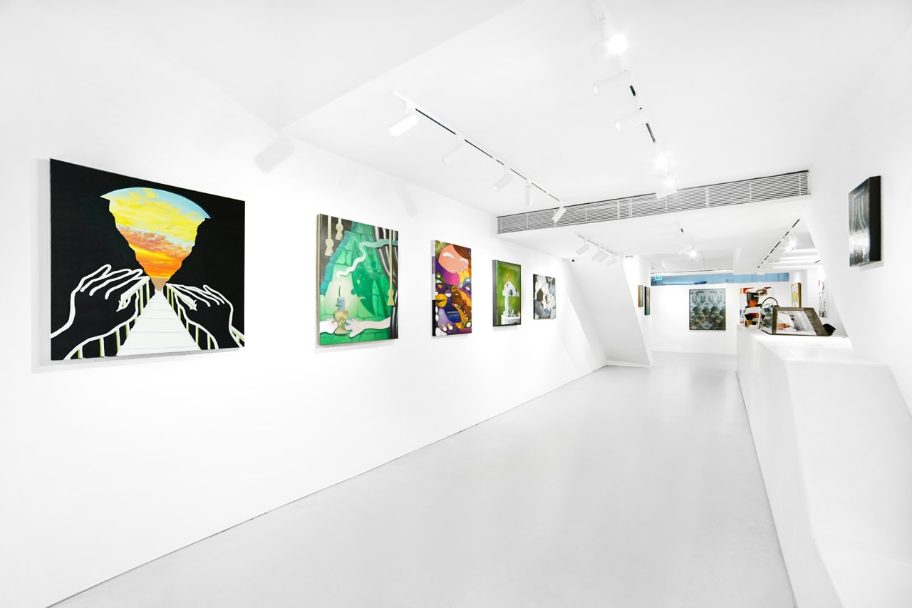woaw gallery universes three group exhibition hong kong paintings artworks