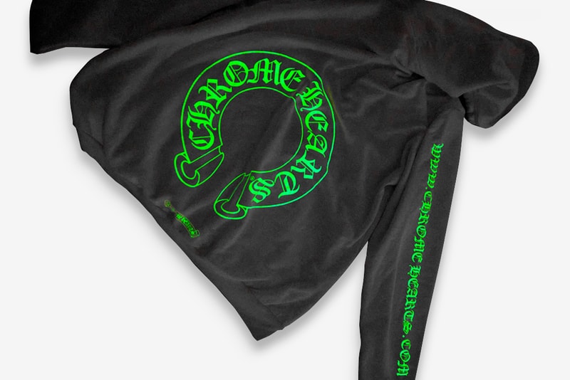 WWW.CHROMEHEARTS.COM WHITE GLOW ZIP UP HOODIE CH EBONY MAPLE BASEBALL BAT Release Info Buy Price 