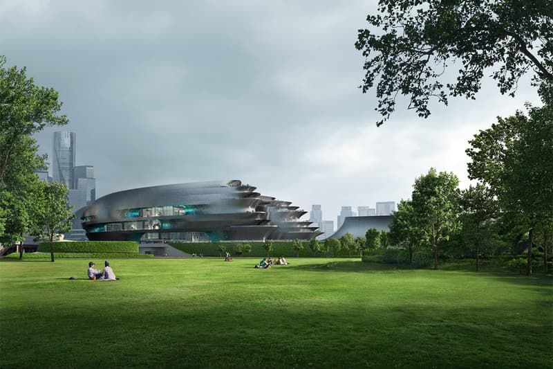 zaha hadid architects china shenzhen gaungming park science and technology museum