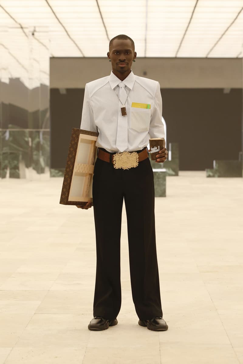 Louis Vuitton Men's Fall/Winter 2021 Runway Show Collection Virgil Abloh Men Artistic Director FW21 Ebonics / Snake Oil / The Black Box / Mirror, Mirror menswear fw21