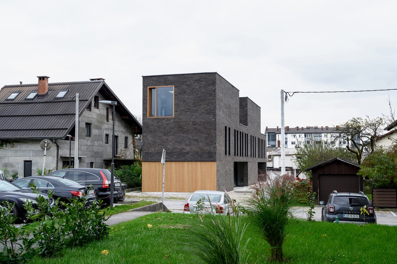 ARHITEKTURA's Double Brick House in Slovenia design Ljubljana Rožna Dolina interior subtraction design