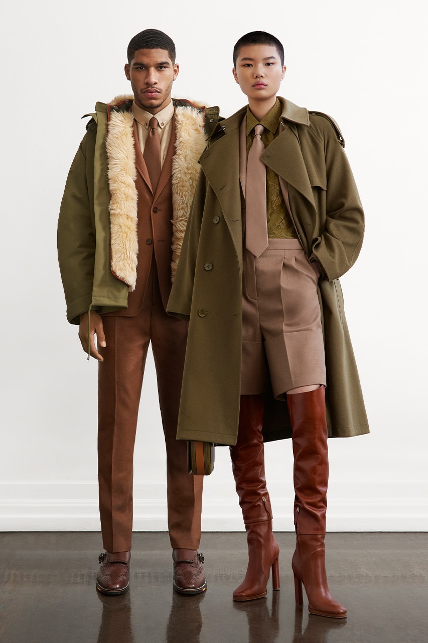 burberry Ricardo tisci lookbook trench coat camouflage camo floral fall winter 2021 FW21 pre-collection