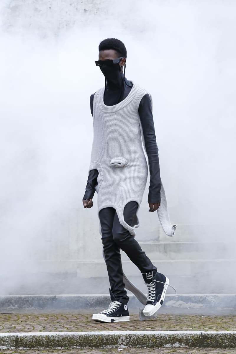 Rick Owens FW21 Menswear Collection Lookbook fall winter 2021 show presentation watch runway converse collaboration GETHSEMANE