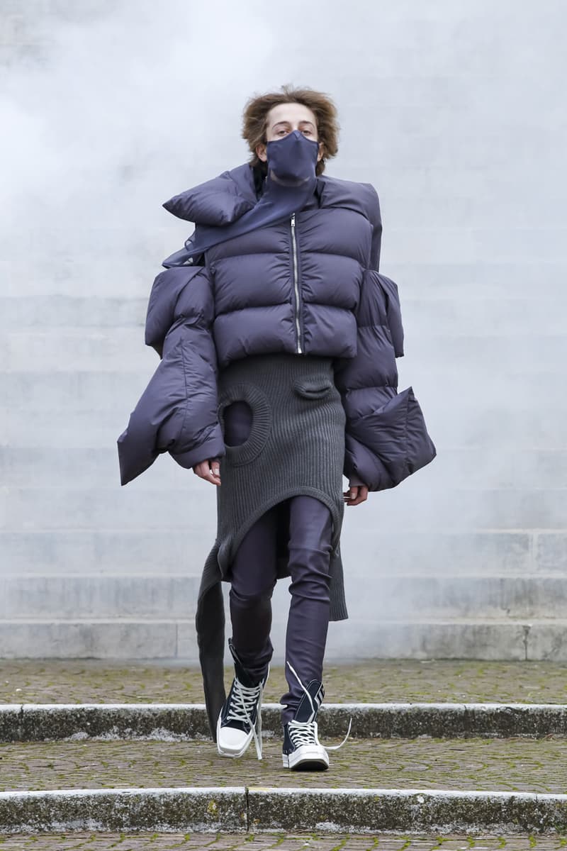 Rick Owens FW21 Menswear Collection Lookbook fall winter 2021 show presentation watch runway converse collaboration GETHSEMANE