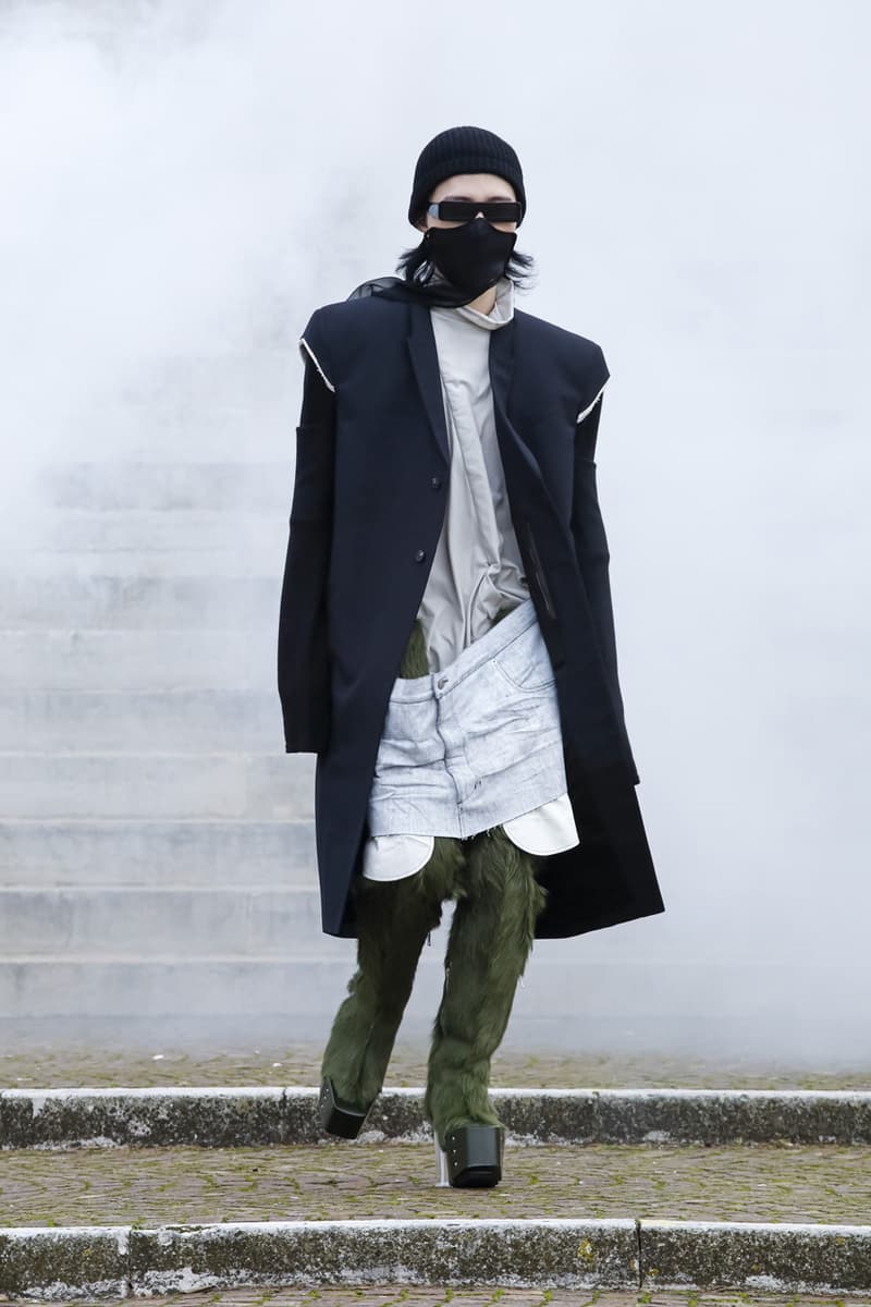 Rick Owens FW21 Menswear Collection Lookbook fall winter 2021 show presentation watch runway converse collaboration GETHSEMANE