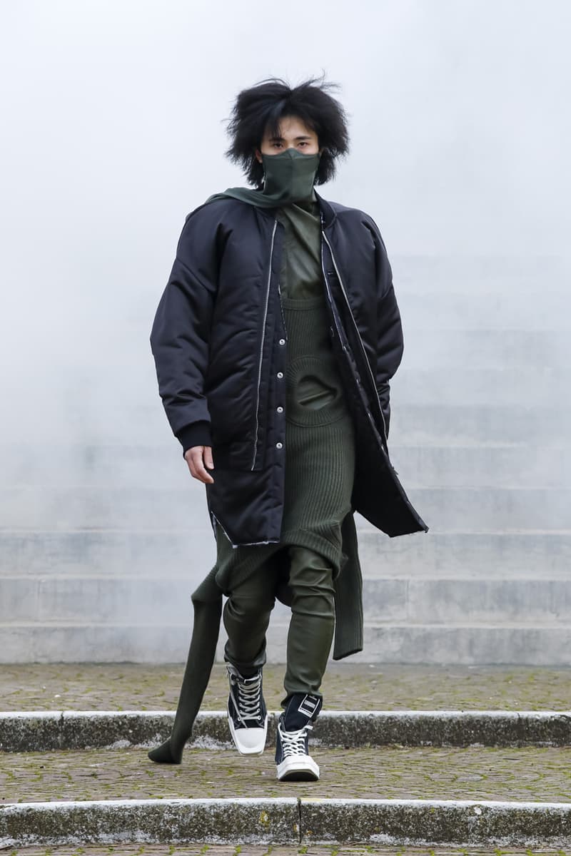 Rick Owens FW21 Menswear Collection Lookbook fall winter 2021 show presentation watch runway converse collaboration GETHSEMANE