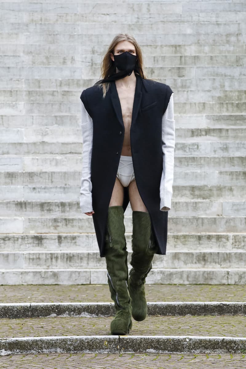 Rick Owens FW21 Menswear Collection Lookbook fall winter 2021 show presentation watch runway converse collaboration GETHSEMANE