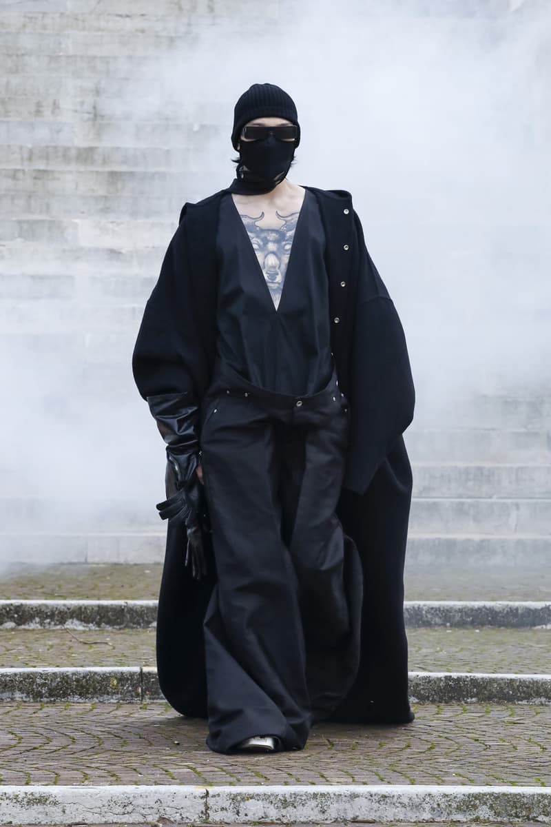 Rick Owens FW21 Menswear Collection Lookbook fall winter 2021 show presentation watch runway converse collaboration GETHSEMANE