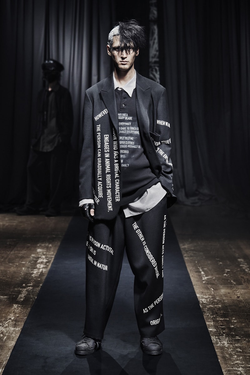 Yohji Yamamoto Fall/Winter 2021 Collection Lookbook pour homme fw21 menswear paris fashion week 