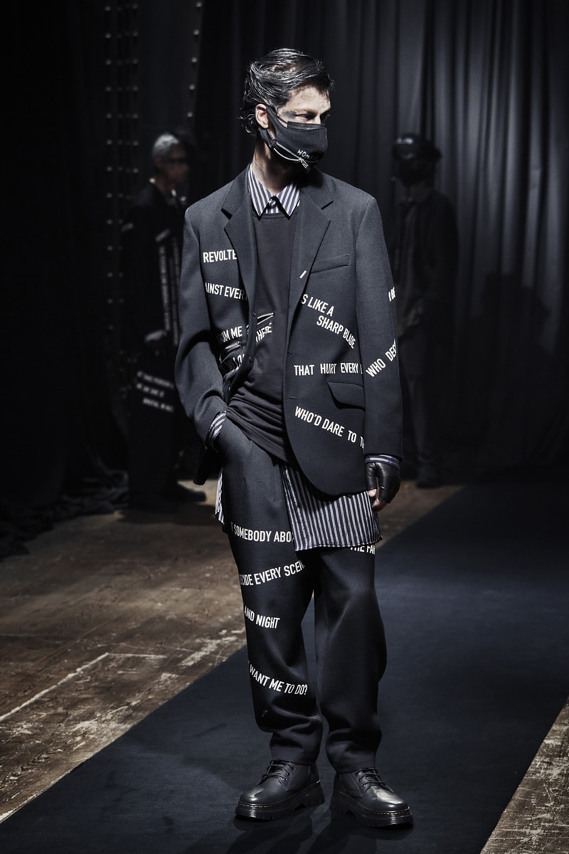 Yohji Yamamoto Fall/Winter 2021 Collection Lookbook pour homme fw21 menswear paris fashion week 