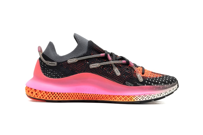 adidas 4D Fusio Black Orange Pink FX6131 TPU Oversized Clip Three Stripes Four Dimensional 3D Printing Oxygen Light Resin Technology Release Information Footwear Sneaker Drop Date Closer First Look Technical Running