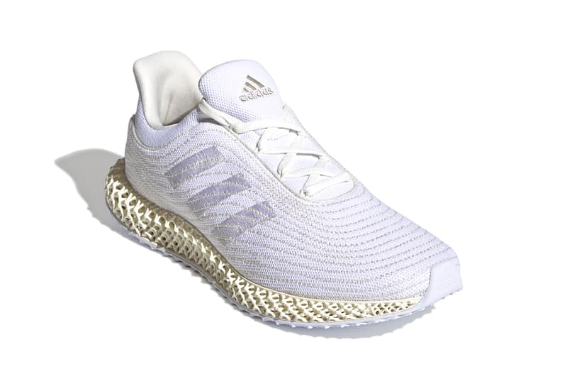 adidas 4D Parley "Cream White/Aluminium" FZ0596 Parley for the Oceans Recycled Waste Plastic Primeknit Weave BOOST Running Shoe Footwear Three Stripes Release Information Drop Date Closer First Look Shoes Trainers