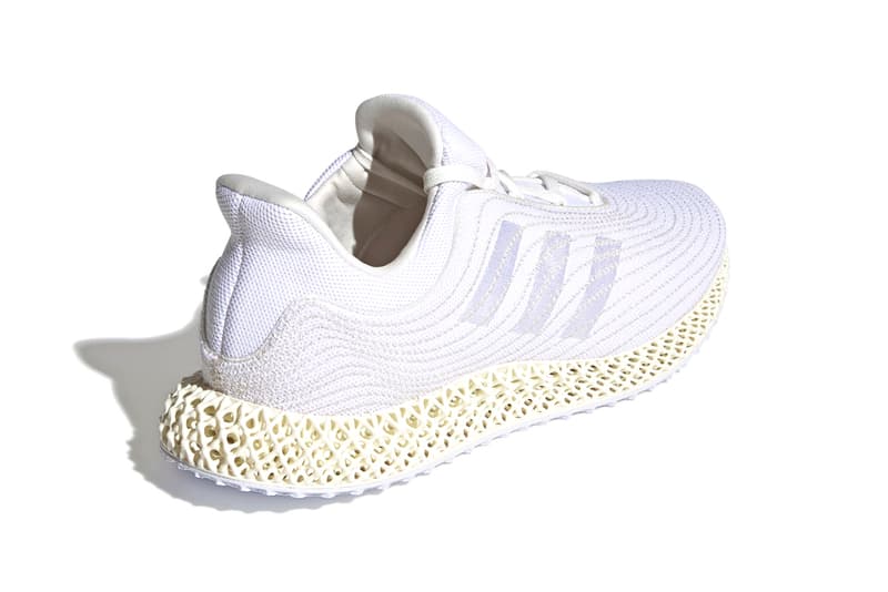 adidas 4D Parley "Cream White/Aluminium" FZ0596 Parley for the Oceans Recycled Waste Plastic Primeknit Weave BOOST Running Shoe Footwear Three Stripes Release Information Drop Date Closer First Look Shoes Trainers