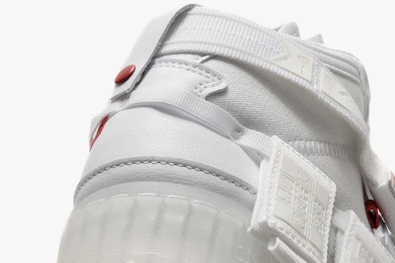 adidas Originals Forum Communicator Mid Sneaker Release Information Chinese New Year CNY China Footwear White Red Core Black atmos Tokyo Tags Straps Utilitarian Design Adi Three Stripes Trefoil OG Classic Basketball Sneaker Shoe Trainer Footwear