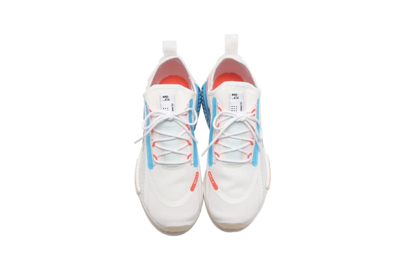 adidas Originals NMD R1 Spectoo fz3629 "Footwear White/Solar Red/Shock Blue" New Sneaker SS21 Release Information Drop Date Closer First Look Technical Data Inspired Spring Summer 2021 Three Stripes BOOST midsole HYPE