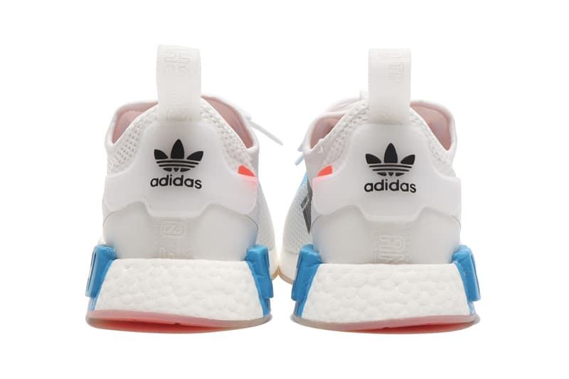 adidas Originals NMD R1 Spectoo fz3629 "Footwear White/Solar Red/Shock Blue" New Sneaker SS21 Release Information Drop Date Closer First Look Technical Data Inspired Spring Summer 2021 Three Stripes BOOST midsole HYPE