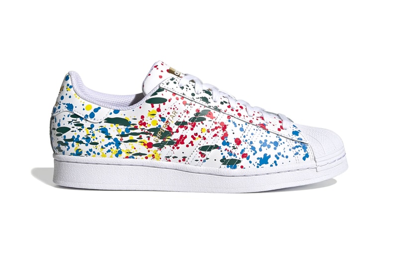 adidas Originals Superstar Paint Splatter Core White black fx5537 menswear streetwear kicks shoes sneakers trainers runners spring summer 2021 ss21 silhouettes release
