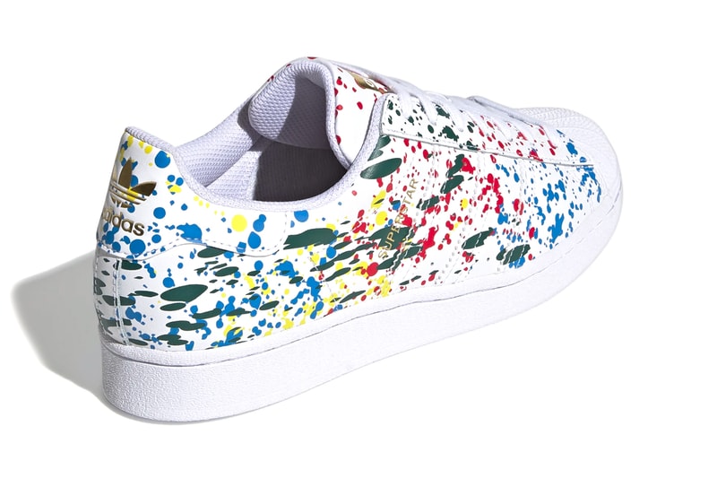 adidas Originals Superstar Paint Splatter Core White black fx5537 menswear streetwear kicks shoes sneakers trainers runners spring summer 2021 ss21 silhouettes release