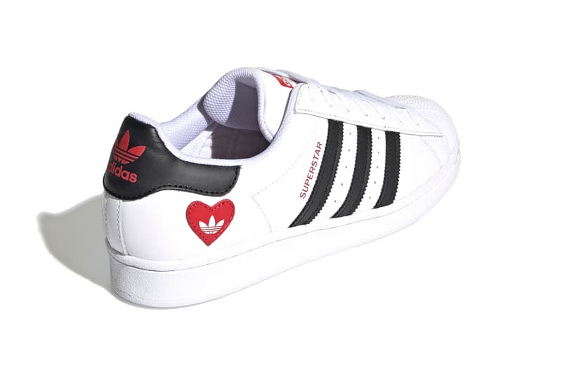 adidas Originals Valentine's Day Pack Superstar Ozweego Continental 80 NY 90 Cloud White / Core Black / Scarlet FZ1807 FZ1825 FZ1818 H67497 February 14 Love Mens Shoes Three Stripes Footwear Trainers Sneakers Release Information Drop Date Closer First Look