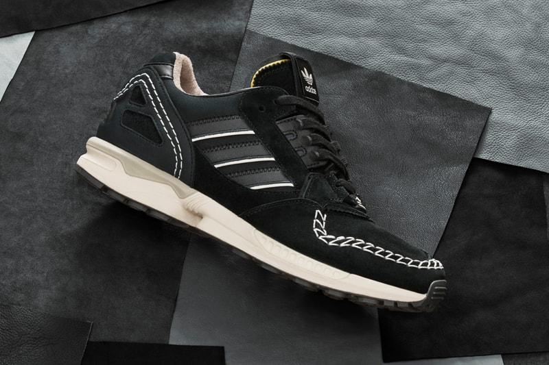 adidas Originals ZX 9000 YCTN "A-ZX Series" "Y" Moccasin Style Premium Details Luxury Sneaker Release Information Drop Date Closer First Look Three Stripes Torsion Black Suede Nubuck 