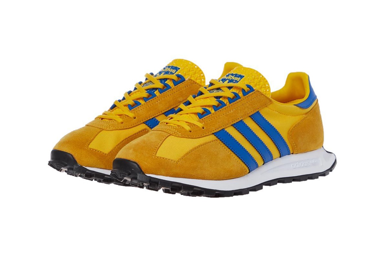 Adidas originals racing 1 sneaker gold cobalt blue yellow release information 
