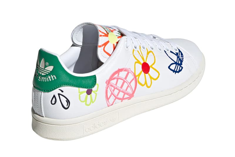 adidas originals stan smith primegreen floral white green chalk white fx5653 official release date info photos price store list buying guide