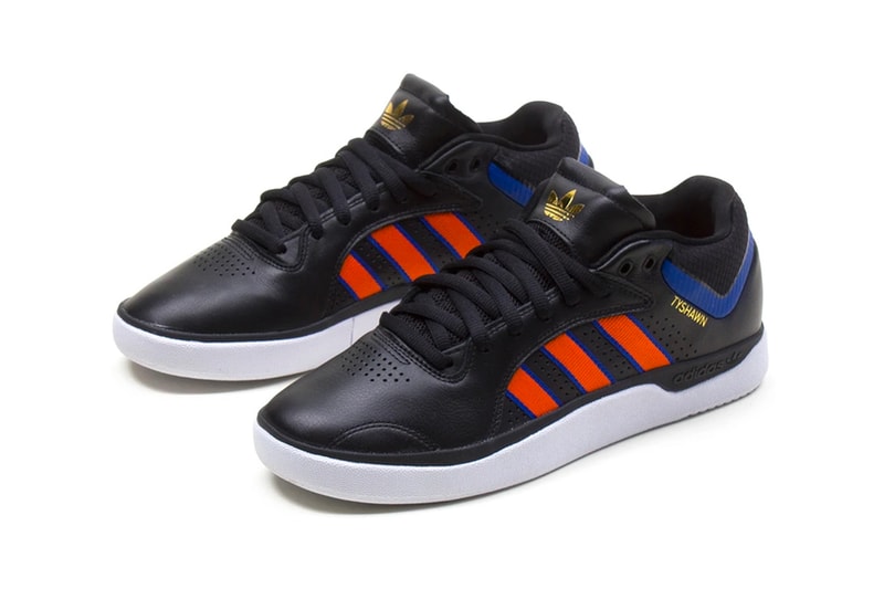 adidas skateboarding tyshawn jones new york knicks core black orange royal blue FY7471 official release date info photos price store list buying guide 