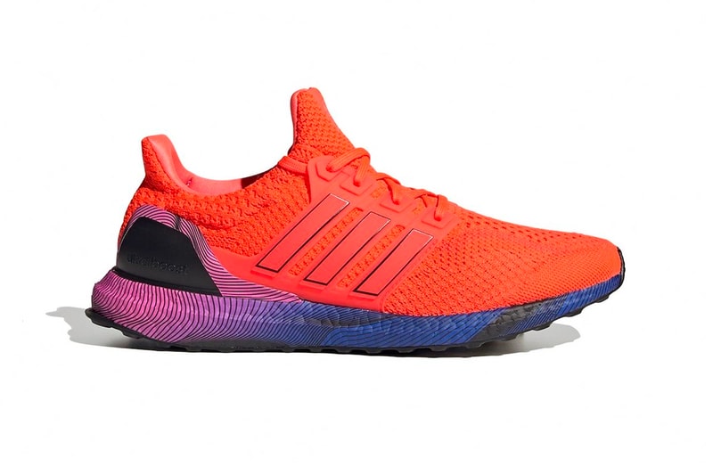 adidas ultra boost dna topography Solar Red gw4927 shoes footwear runners spring summer 2021 collection ss21 three stripes info