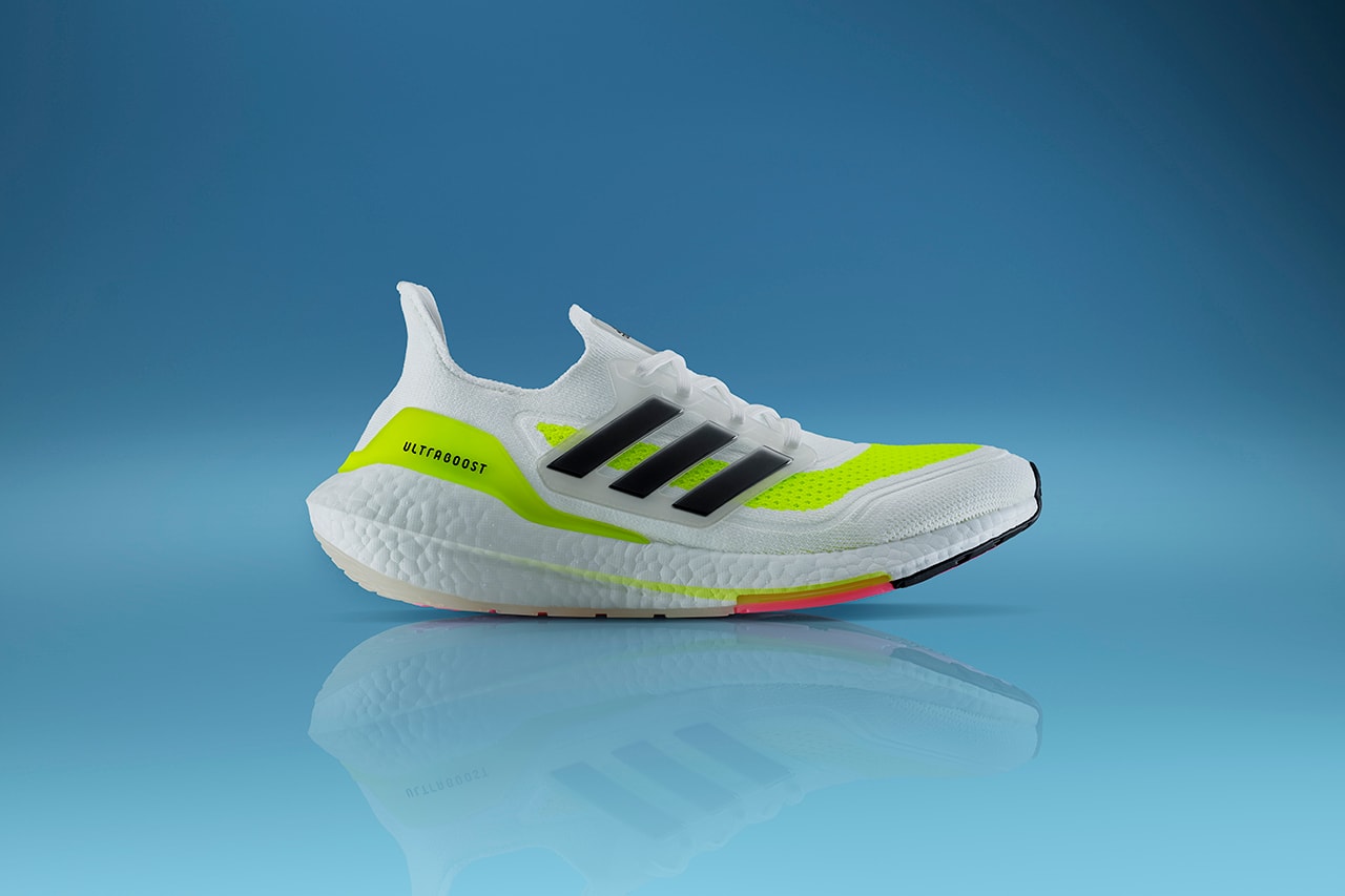 adidas running ultraboost 21 first look release details white fluorescent yellow buy cop purchase technical performance