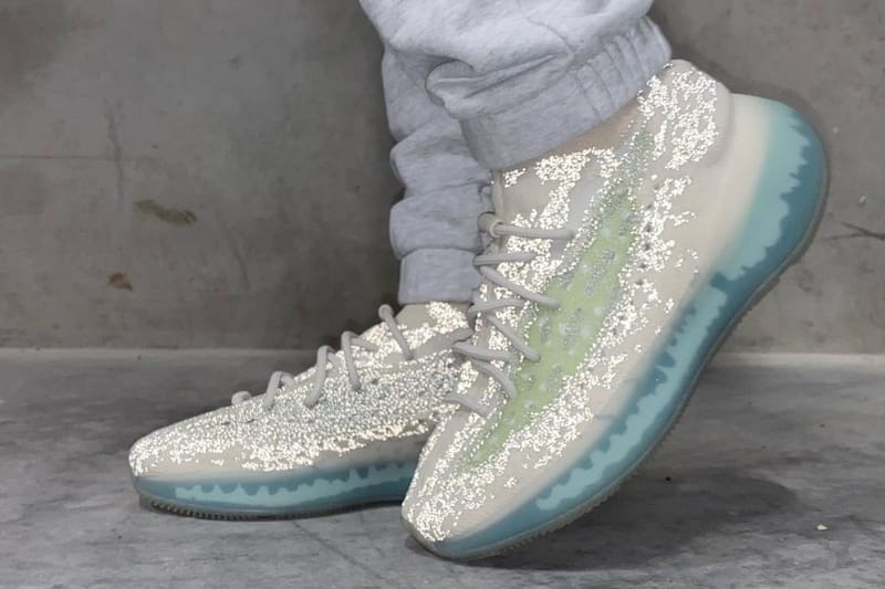 yeezy blue reflective