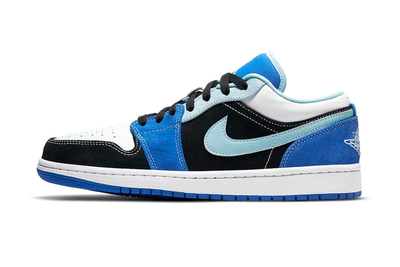 Air Jordan 1 Low Blue/Light Blue Suede 