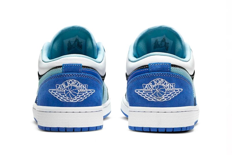 Take a Closer Look at Air Jordan 1 Low in Black and Blue Tones sneakers footwear Travis Scott Suede Jordan Brand kicks shoes sneakers trainers  dh0206-400