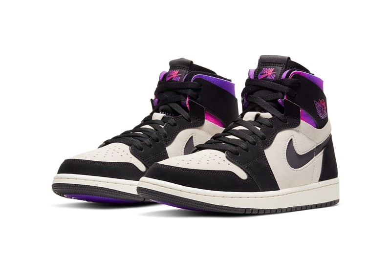 psg paris saint germain air michael jordan brand 1 high zoom cmft white black psychic purple hyper pink DB3610 105 official release date info photos price store list buying guide