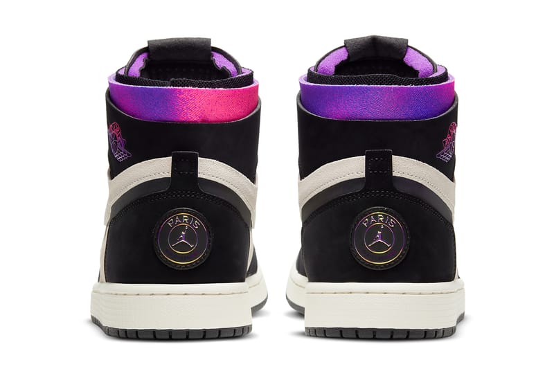 pink purple and black jordans