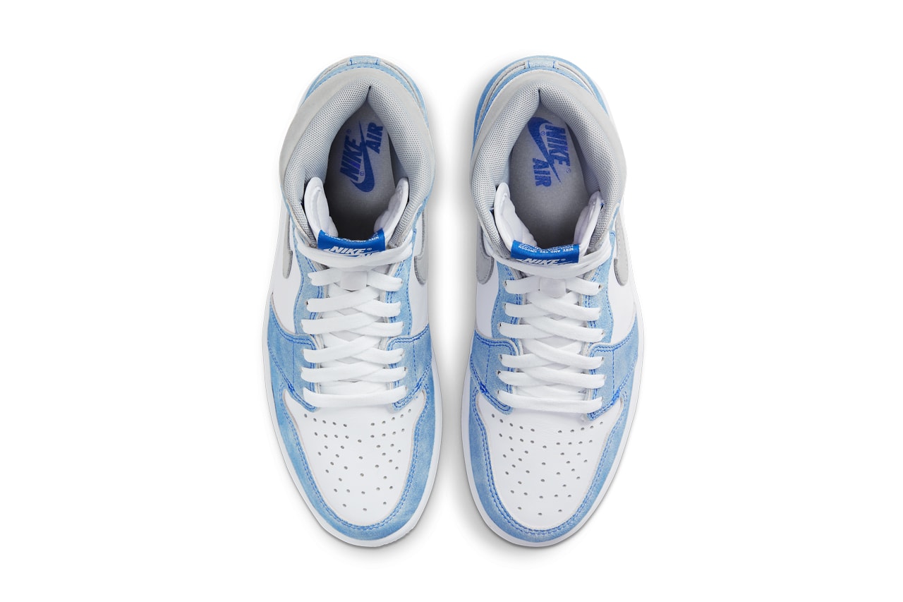 air jordan brand 1 hyper royal white light smoke grey 555088 402 official release date info photos price store list buying guide