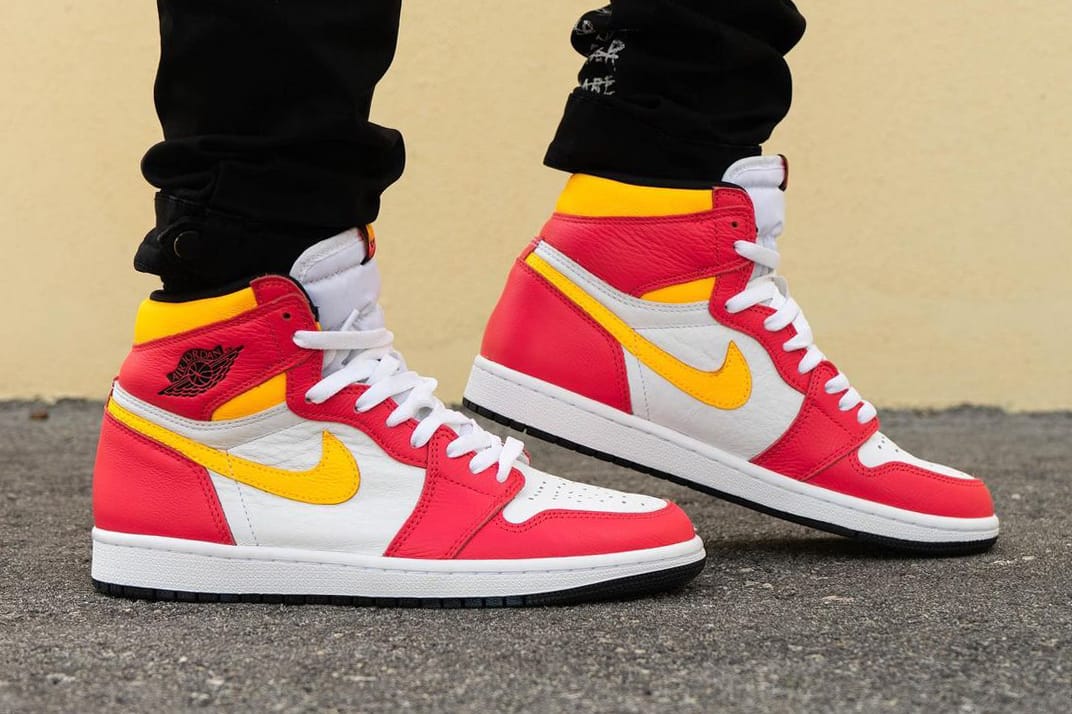 red and yellow air jordans