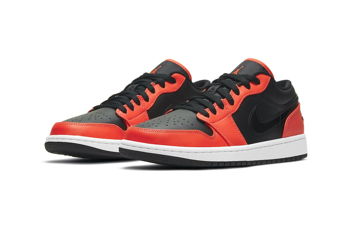 jordan shoes black and orange