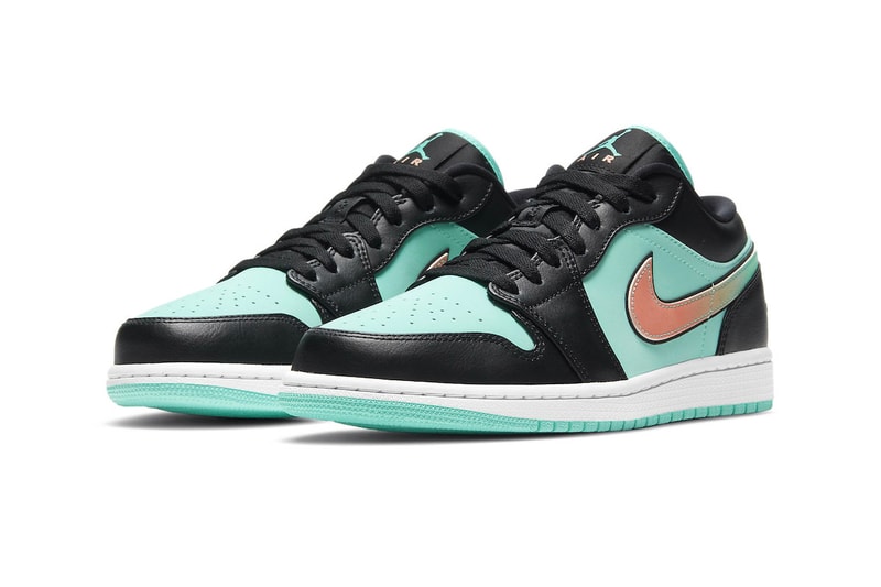 Air Jordan 1 Low SE Tropical Twist Release Info ck3022-301 Buy Price Date Black Tiffany